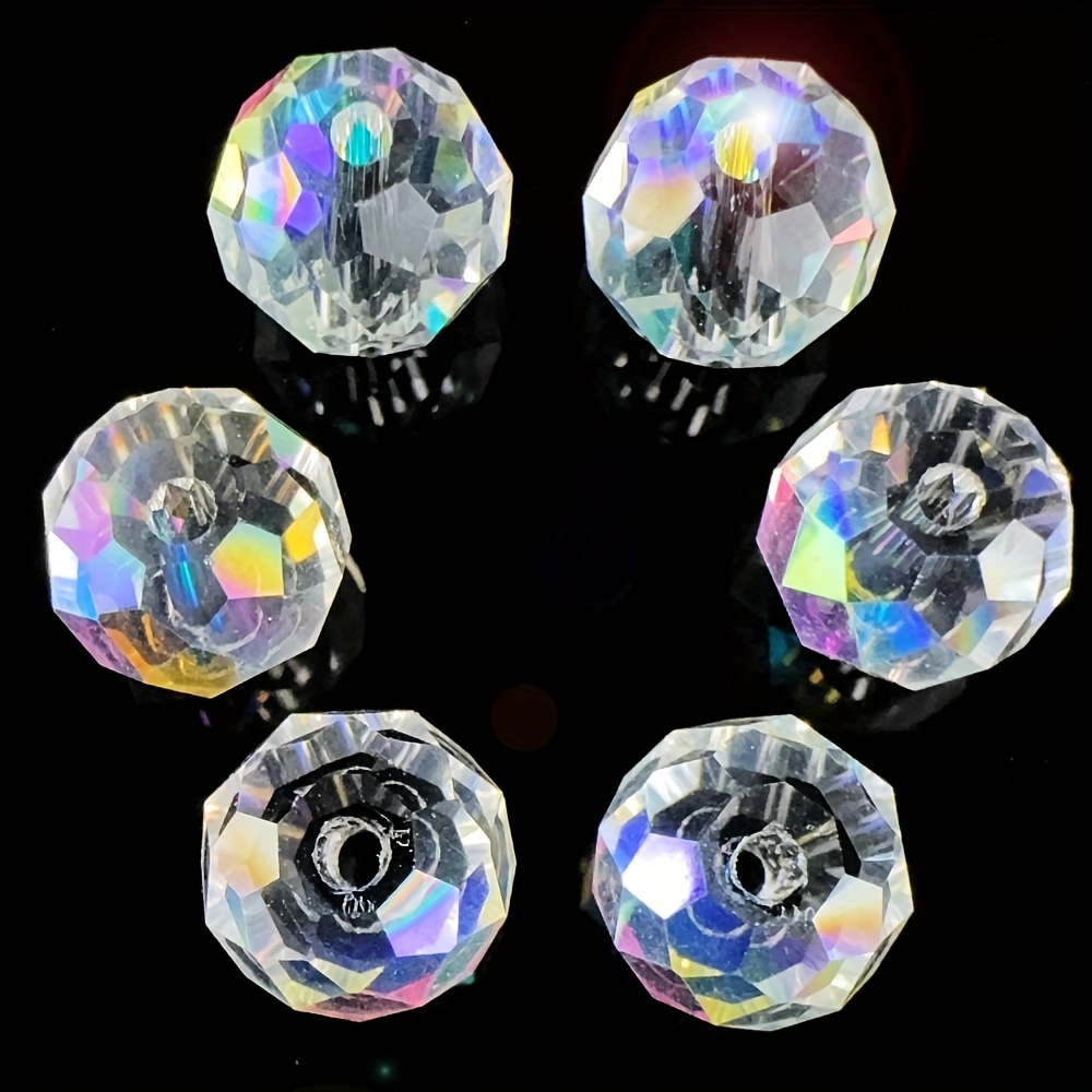 110pcs Austrian Crystal Glowing Glass Loose Beads